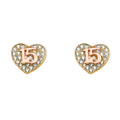 14K Yellow Gold Post Earring with Push Back - ER1652