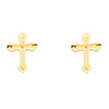 14K Yellow Gold Post Earring with Push Back - ER1665