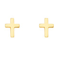 14K Yellow Gold Post Earring with Push Back - ER1666