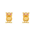 14K Yellow Gold Post Earring with Push Back - ER1667
