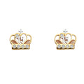 14K Yellow Gold Post Earring with Push Back - ER1671