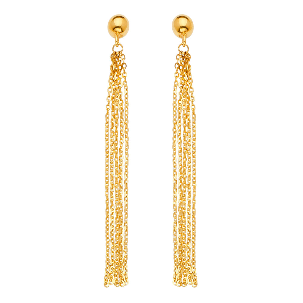 14K Yellow Gold Light Necklace & Bracelet - ER1676