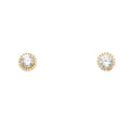 14K Yellow Gold Half Set - ER1686