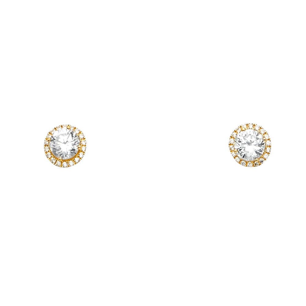 14K Yellow Gold Half Set - ER1686