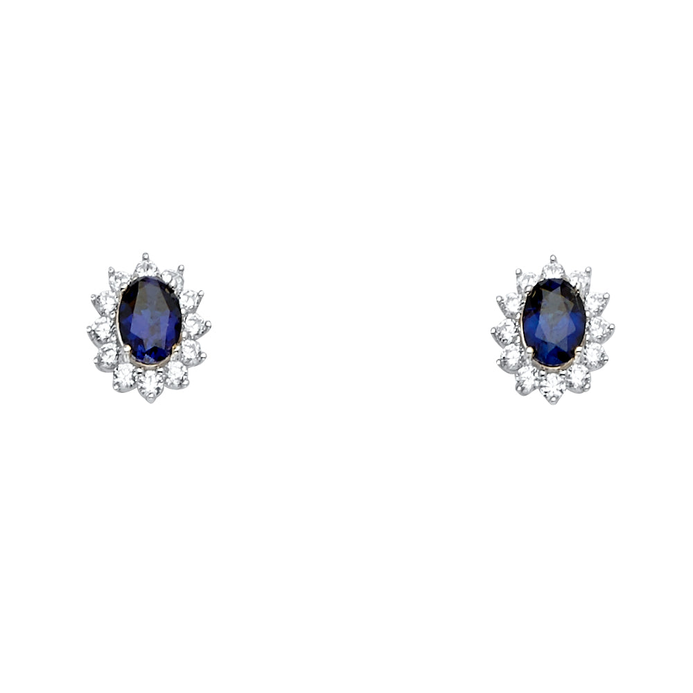 14K Yellow Gold Half Set - ER1688