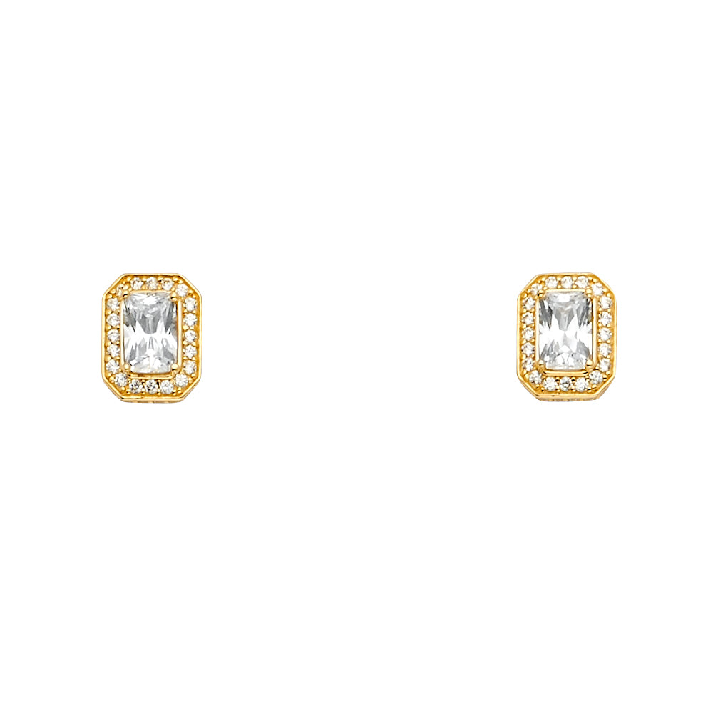 14K Yellow Gold Half Set - ER1689