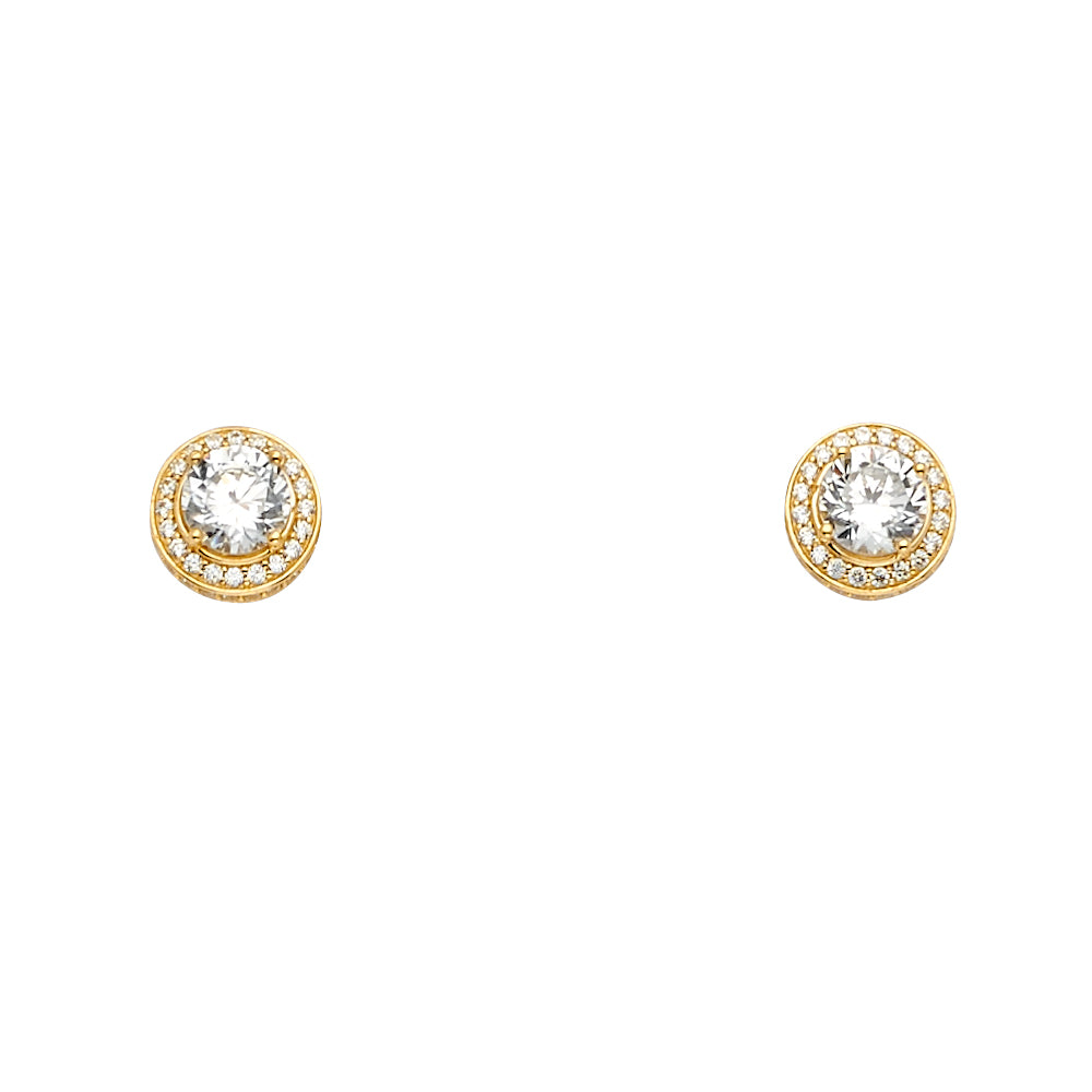 14K Yellow Gold Half Set - ER1690
