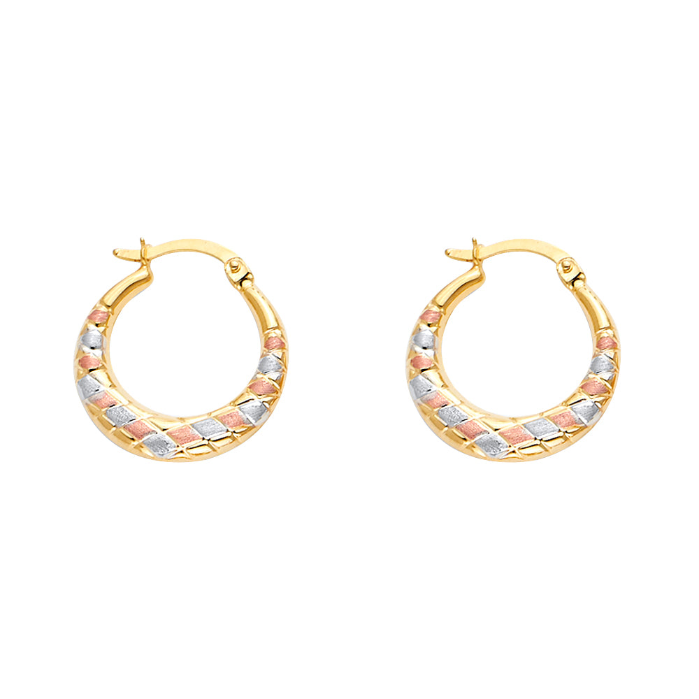 14K Yellow Gold Teardrop & Chandelier Earring - ER1711