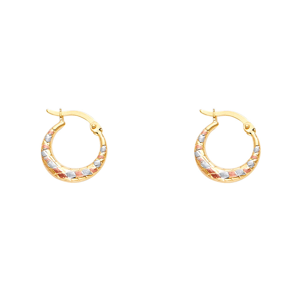 14K Yellow Gold Teardrop & Chandelier Earring - ER1712