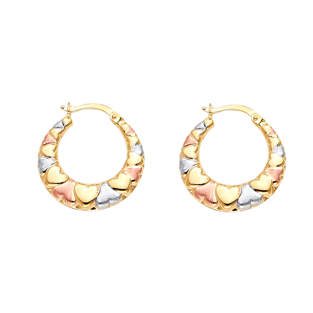 14K Yellow Gold Teardrop & Chandelier Earring - ER1713
