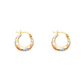 14K Yellow Gold Teardrop & Chandelier Earring - ER1714