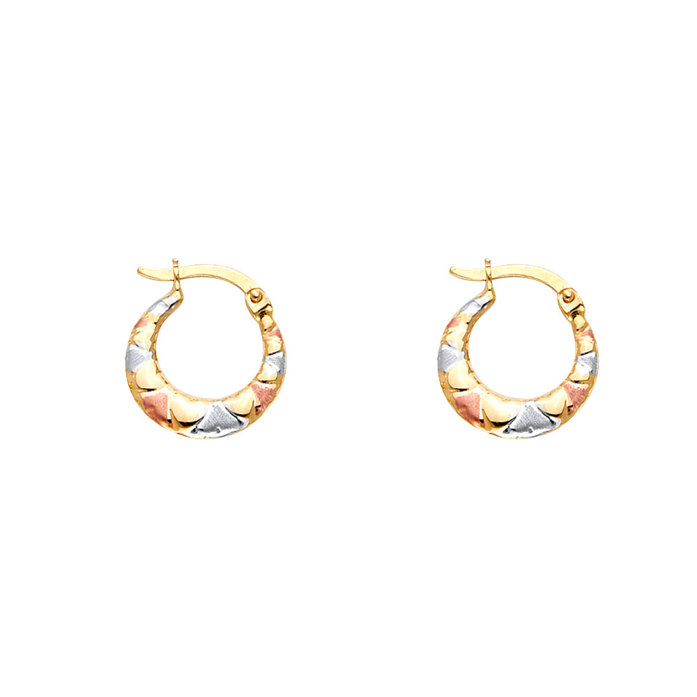 14K Yellow Gold Teardrop & Chandelier Earring - ER1714