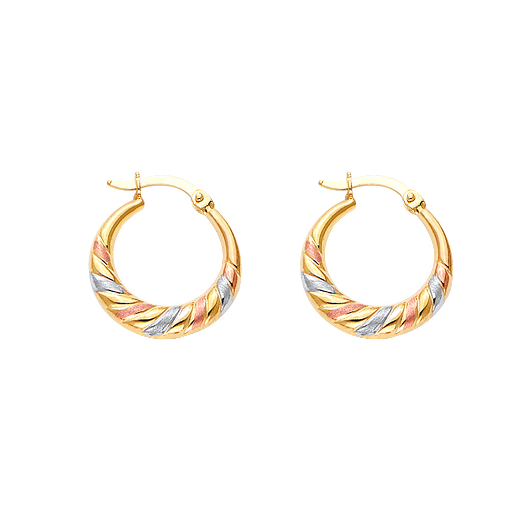 14K Yellow Gold Teardrop & Chandelier Earring - ER1715