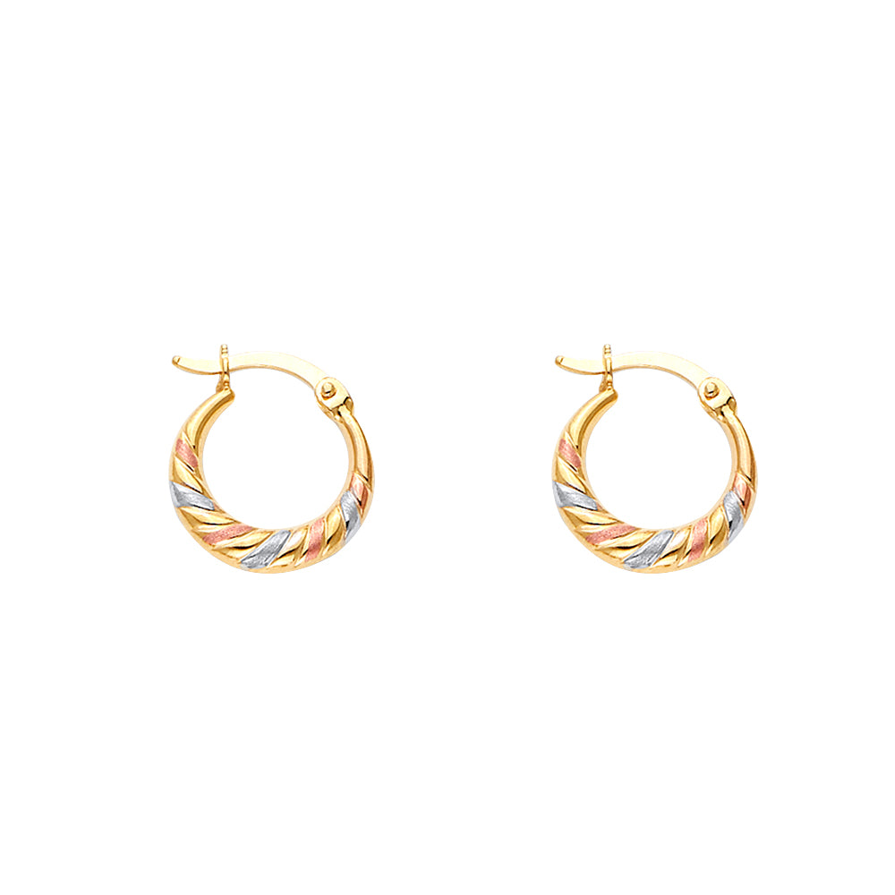14K Yellow Gold Teardrop & Chandelier Earring - ER1716