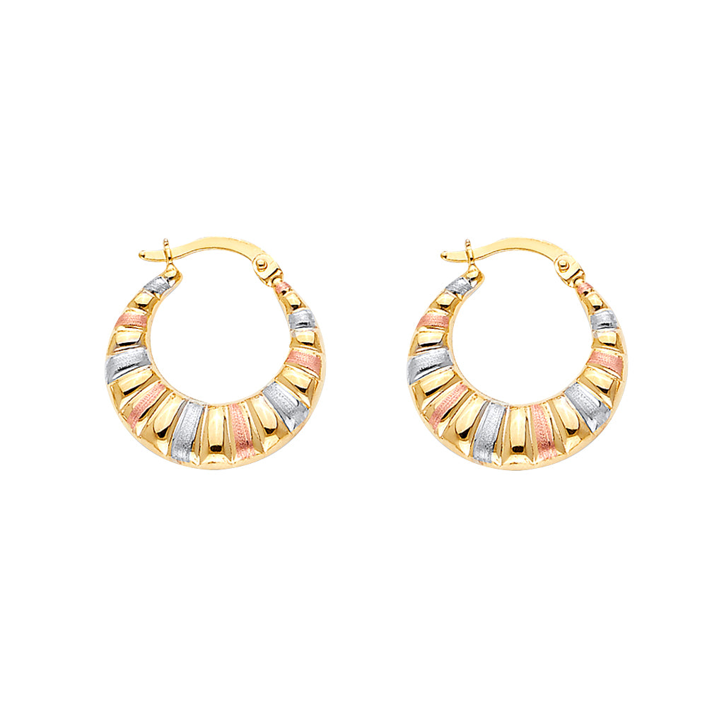 14K Yellow Gold Teardrop & Chandelier Earring - ER1719