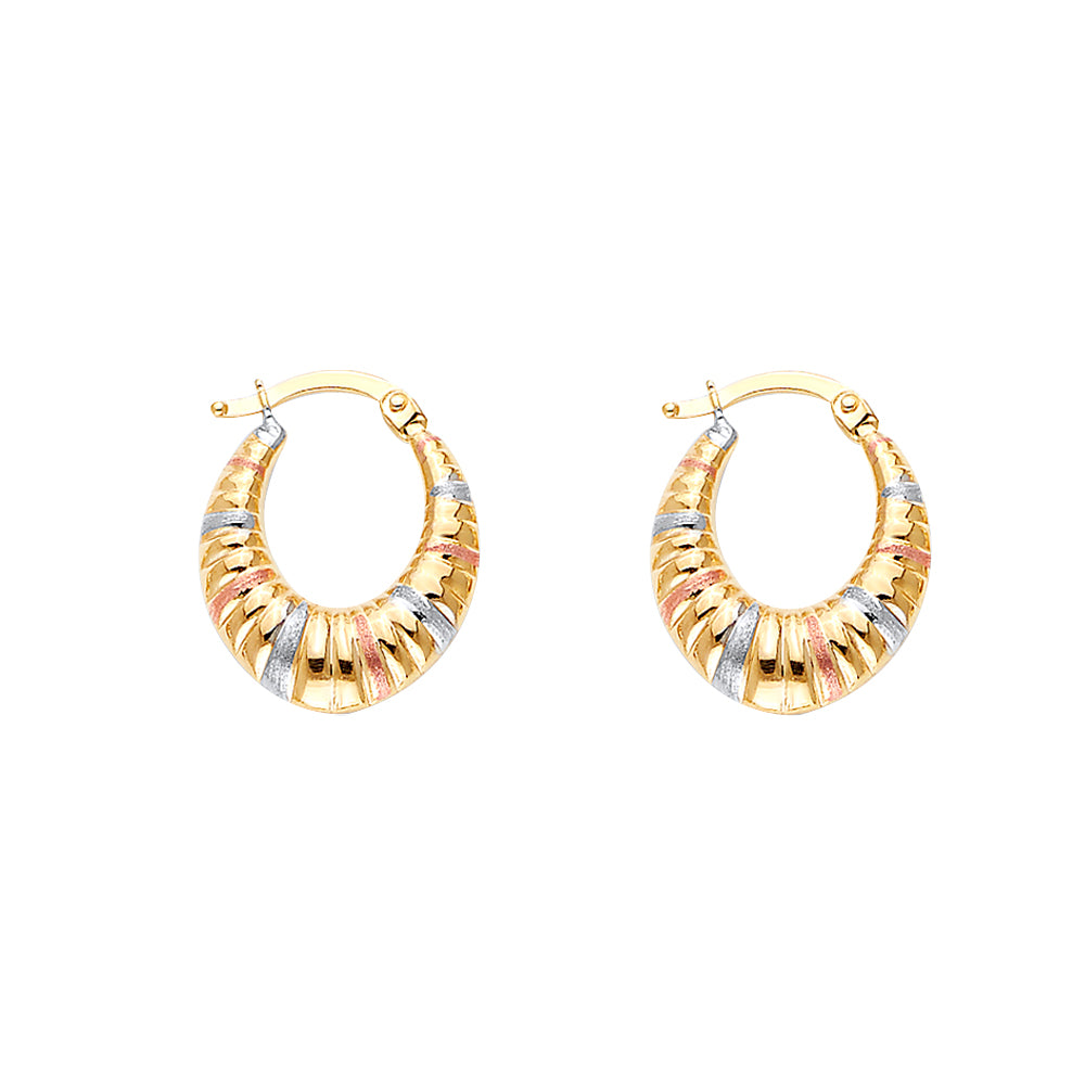 14K Yellow Gold Teardrop & Chandelier Earring - ER1720