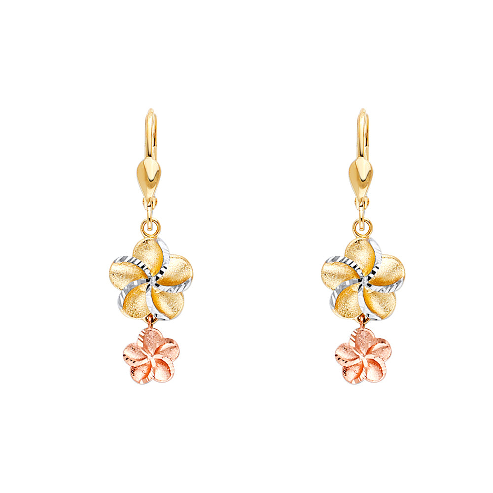 14K Yellow Gold Hanging Earring - ER1723