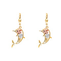14K Yellow Gold Hanging Earring - ER1724