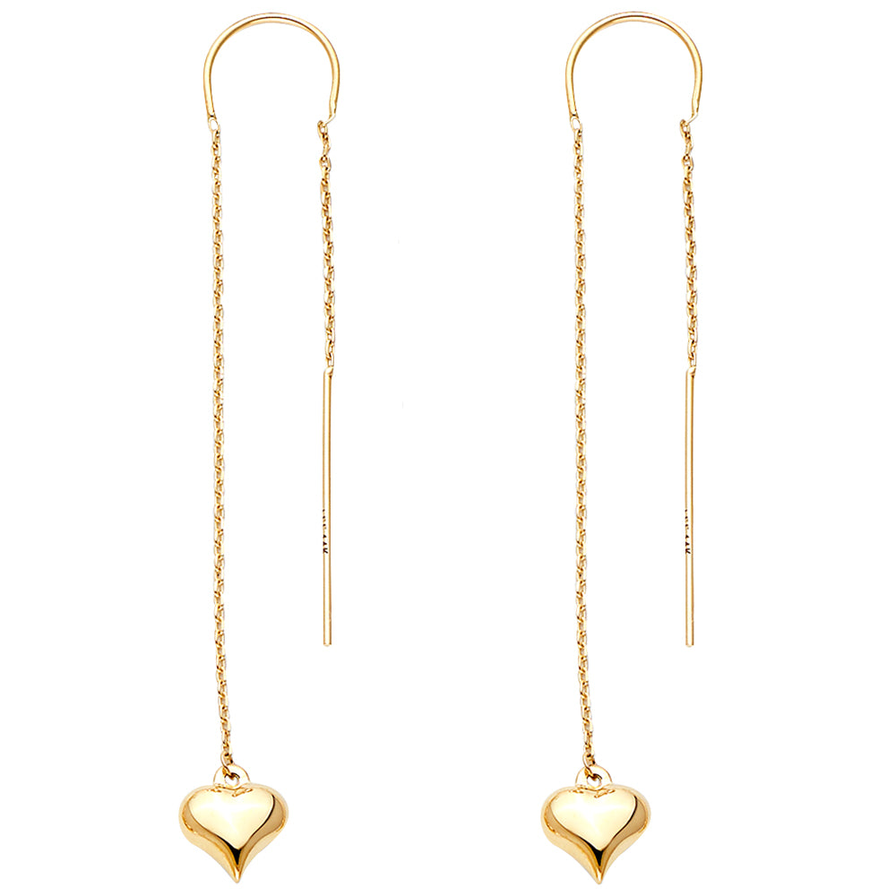 14K Yellow Gold Hanging Earring - ER1727