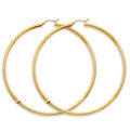 14K Yellow Gold Basic & Fancy Hoop Earring 1.8mm - ER1737