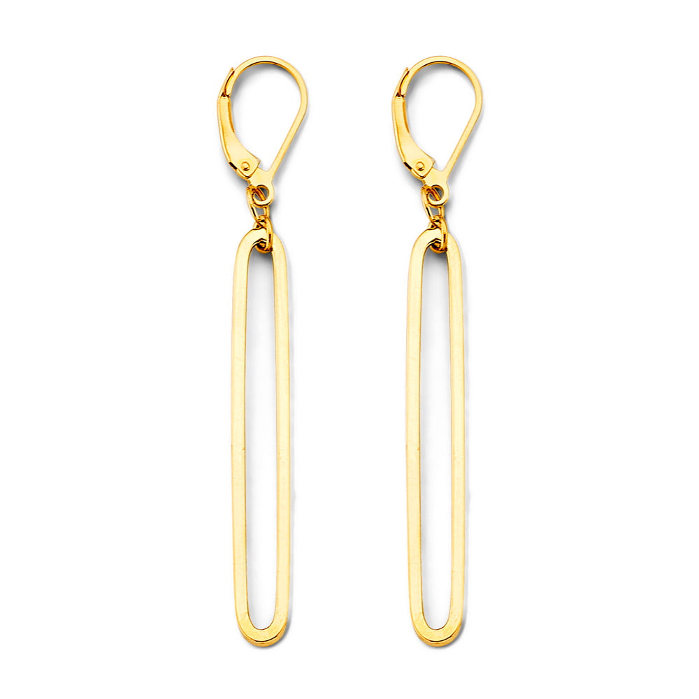 14K Yellow Gold Hanging Earring - ER1784