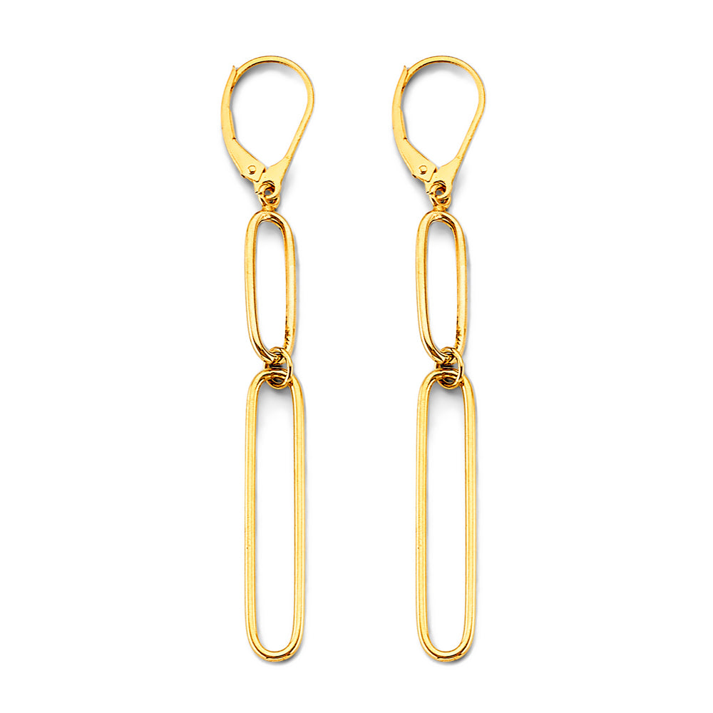 14K Yellow Gold Hanging Earring - ER1785