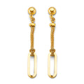 14K Yellow Gold Hanging Earring - ER1786