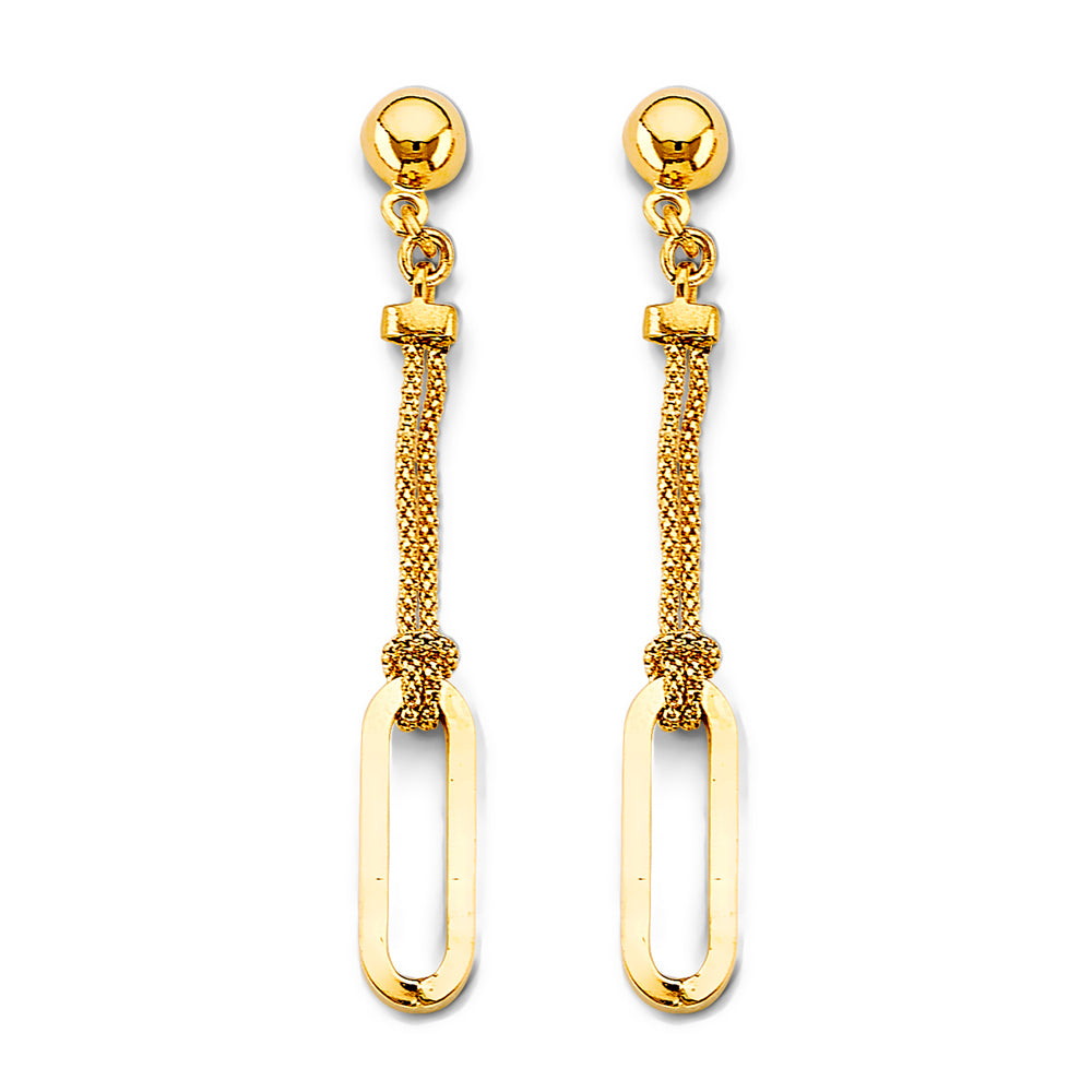 14K Yellow Gold Hanging Earring - ER1786