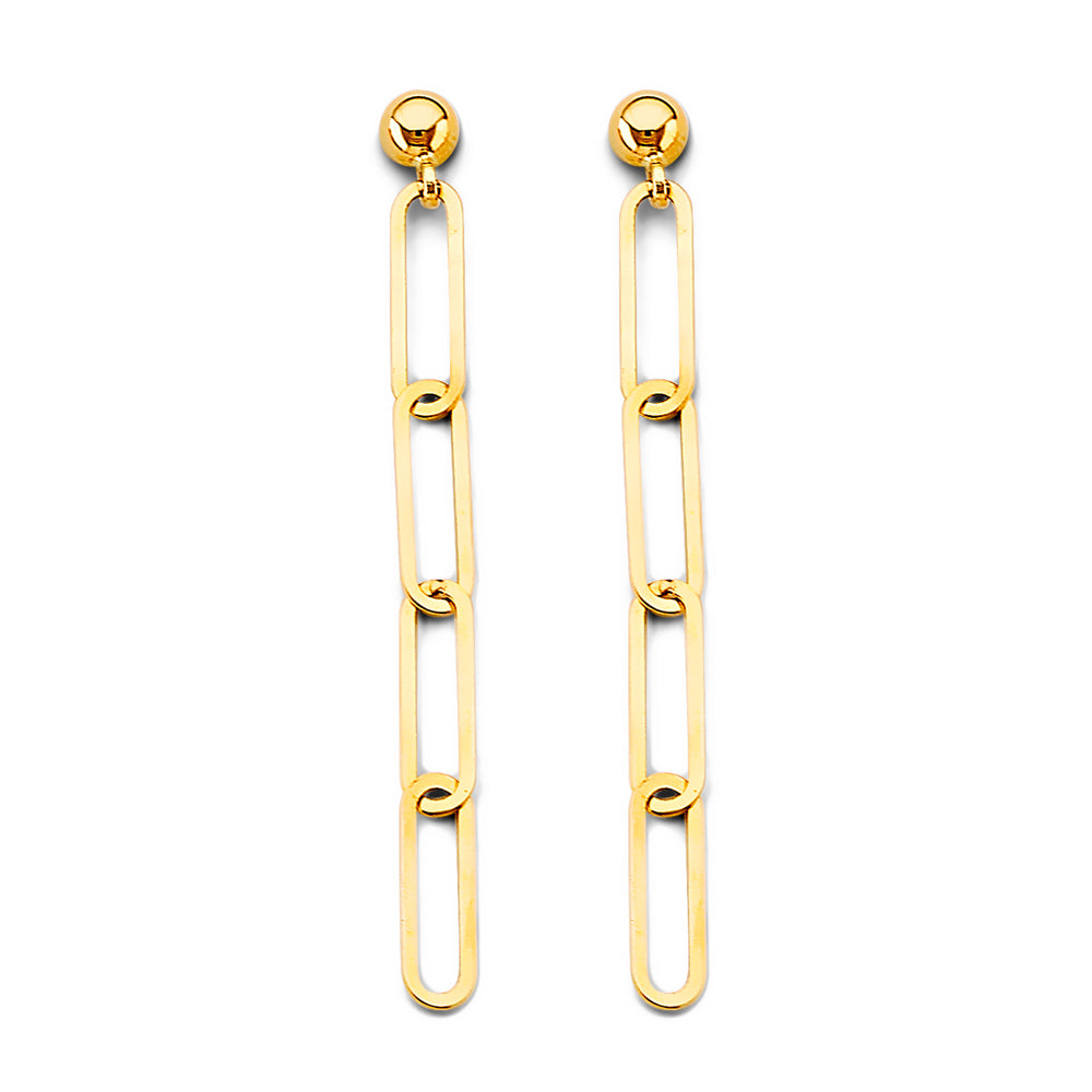 14K Yellow Gold Hanging Earring - ER1788