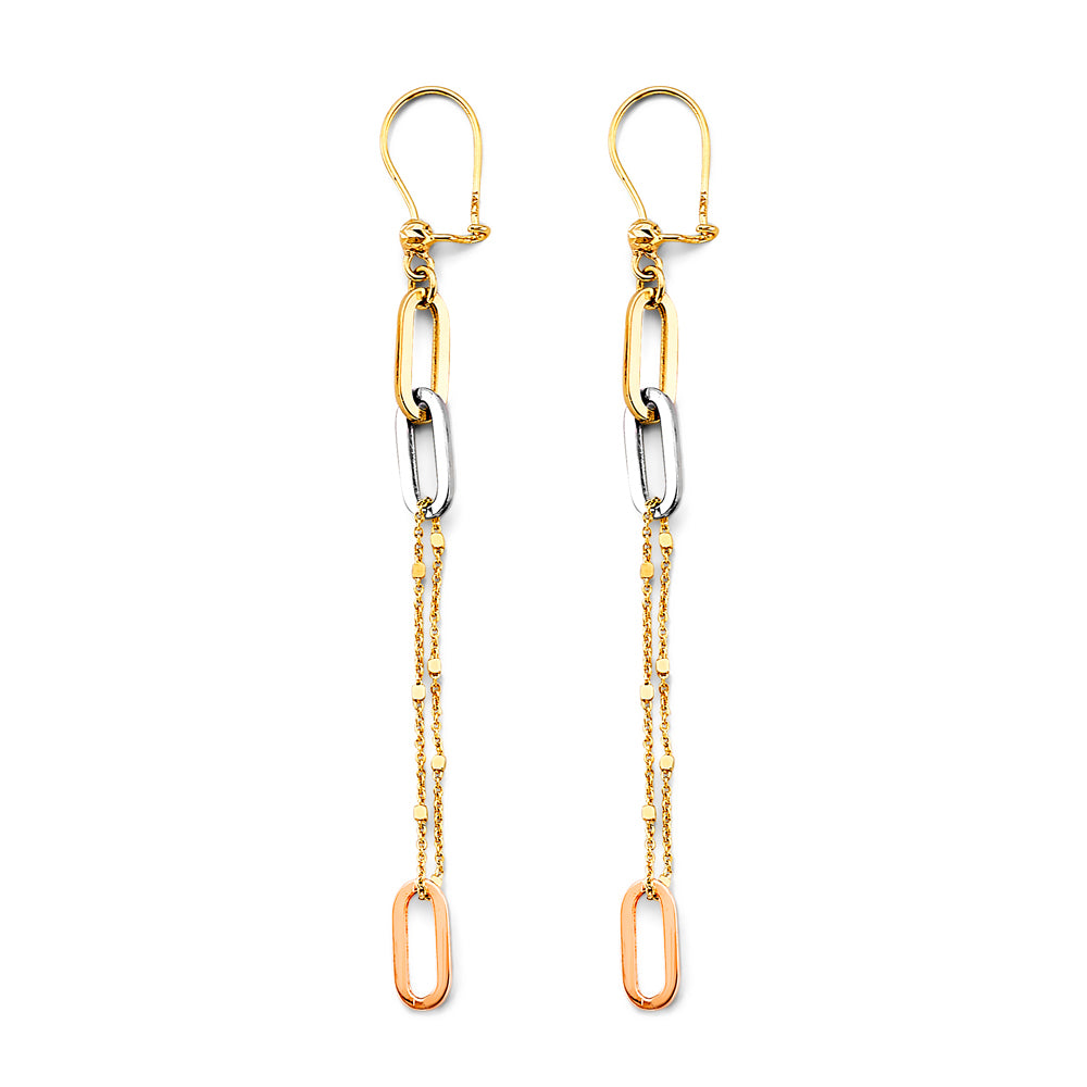 14K Yellow Gold Hanging Earring - ER1794