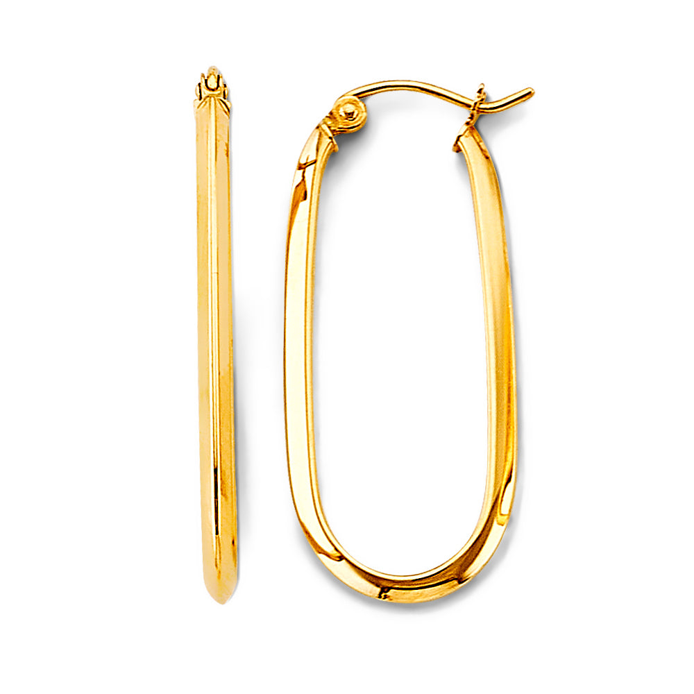 14K Yellow Gold Hanging Earring - ER1799