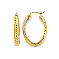 14K Yellow Gold Hanging Earring - ER1801