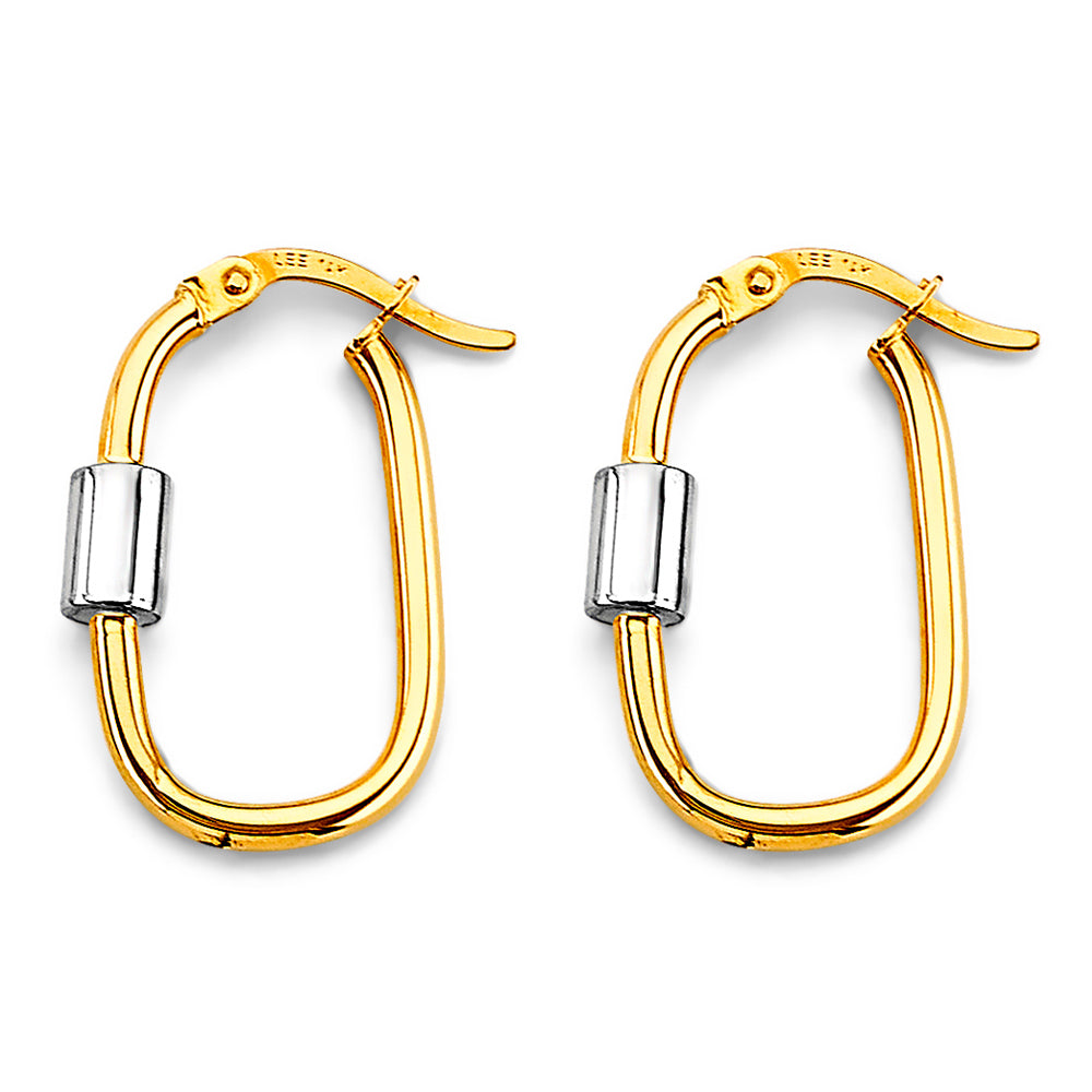 14K Yellow Gold Hanging Earring - ER1802