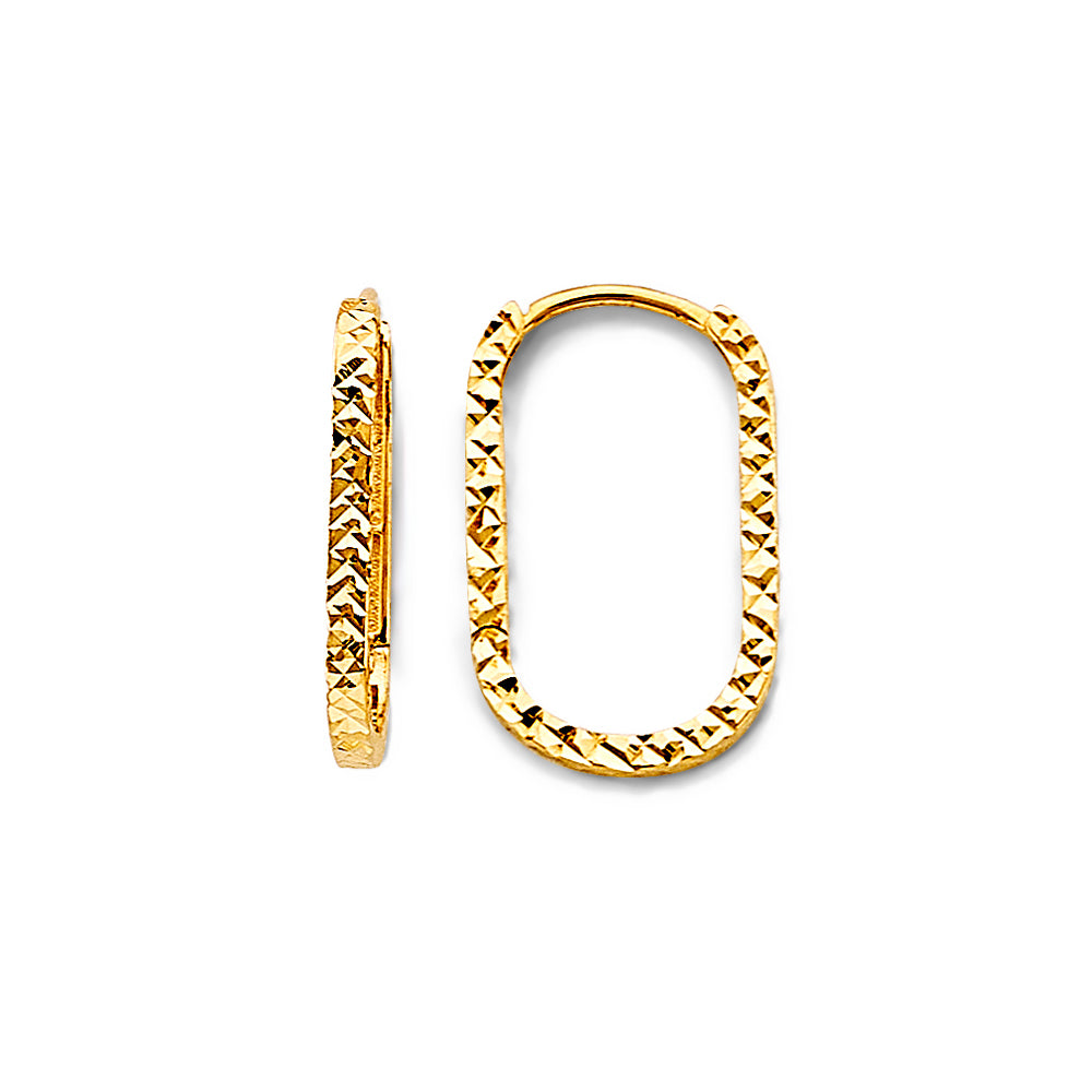 14K Yellow Gold Hanging Earring - ER1804