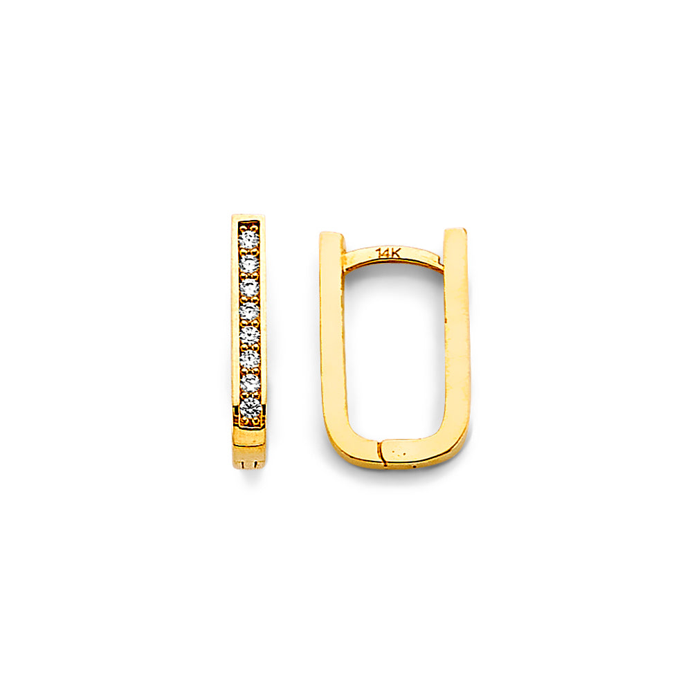 14K Yellow Gold Hanging Earring - ER1805