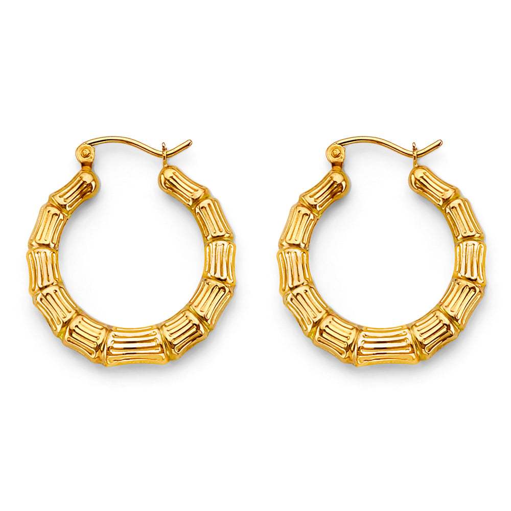 14K Yellow Gold Teardrop & Chandelier Earring - ER1812