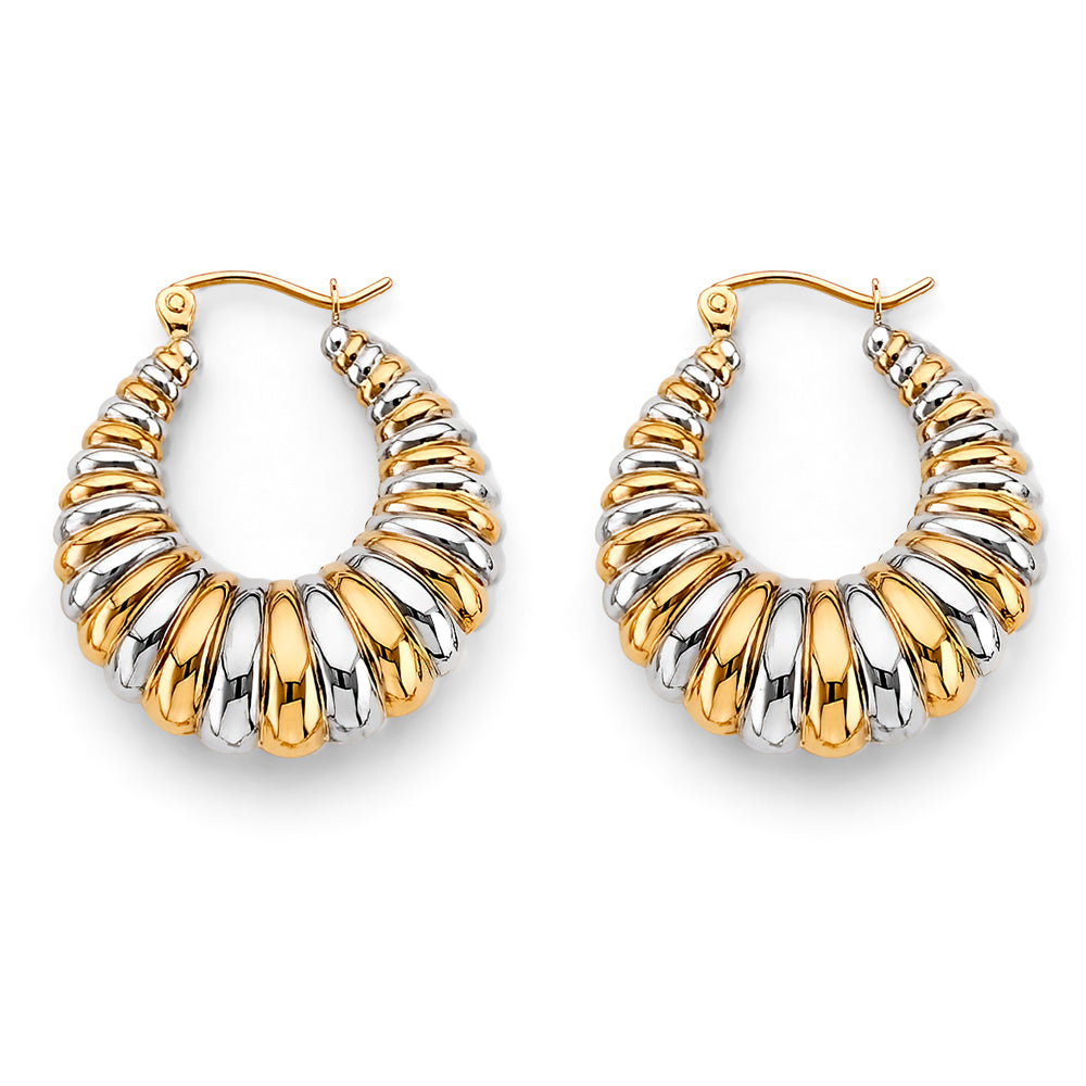 14K Yellow Gold Teardrop & Chandelier Earring - ER1813