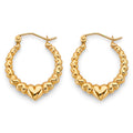 14K Yellow Gold Teardrop & Chandelier Earring - ER1815