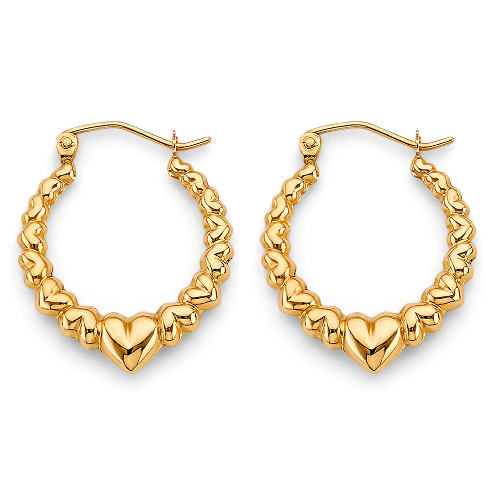 14K Yellow Gold Teardrop & Chandelier Earring - ER1815
