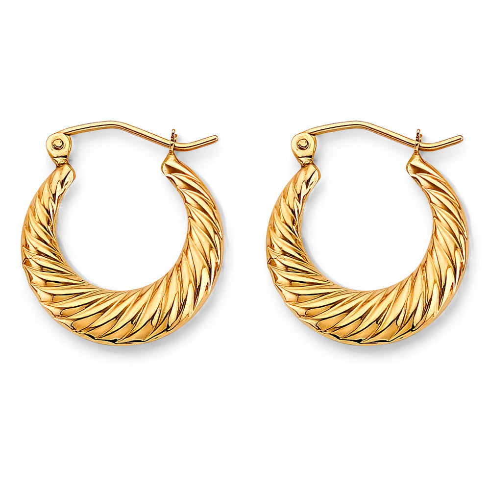 14K Yellow Gold Teardrop & Chandelier Earring - ER1820