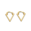 14K Yellow Gold Ball, 3 Color & Fancy Earring - ER1829