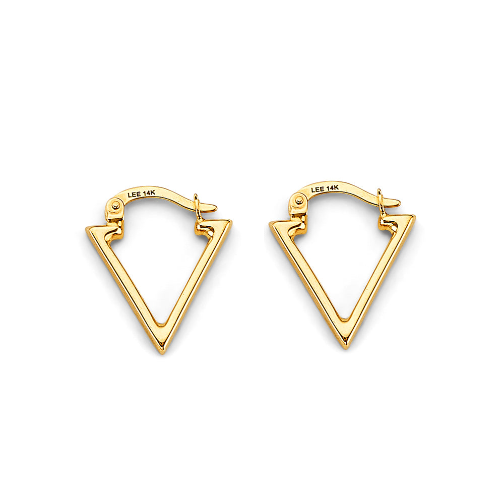 14K Yellow Gold Ball, 3 Color & Fancy Earring - ER1829