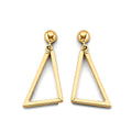 14K Yellow Gold Ball, 3 Color & Fancy Earring - ER1830