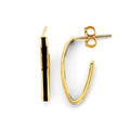 14K Yellow Gold Ball, 3 Color & Fancy Earring - ER1836