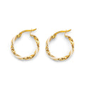 14K Yellow Gold Ball, 3 Color & Fancy Earring - ER1841