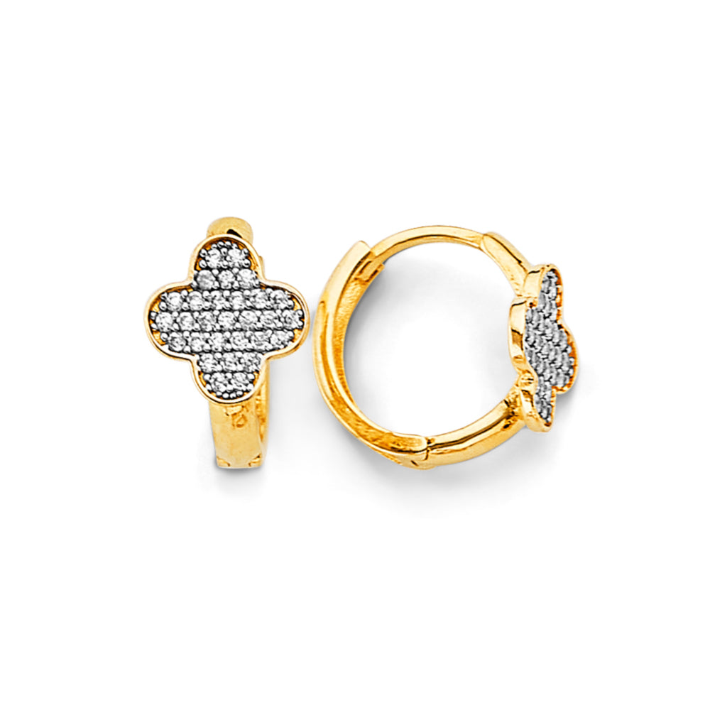 14K Yellow Gold Huggies Earring - ER1842