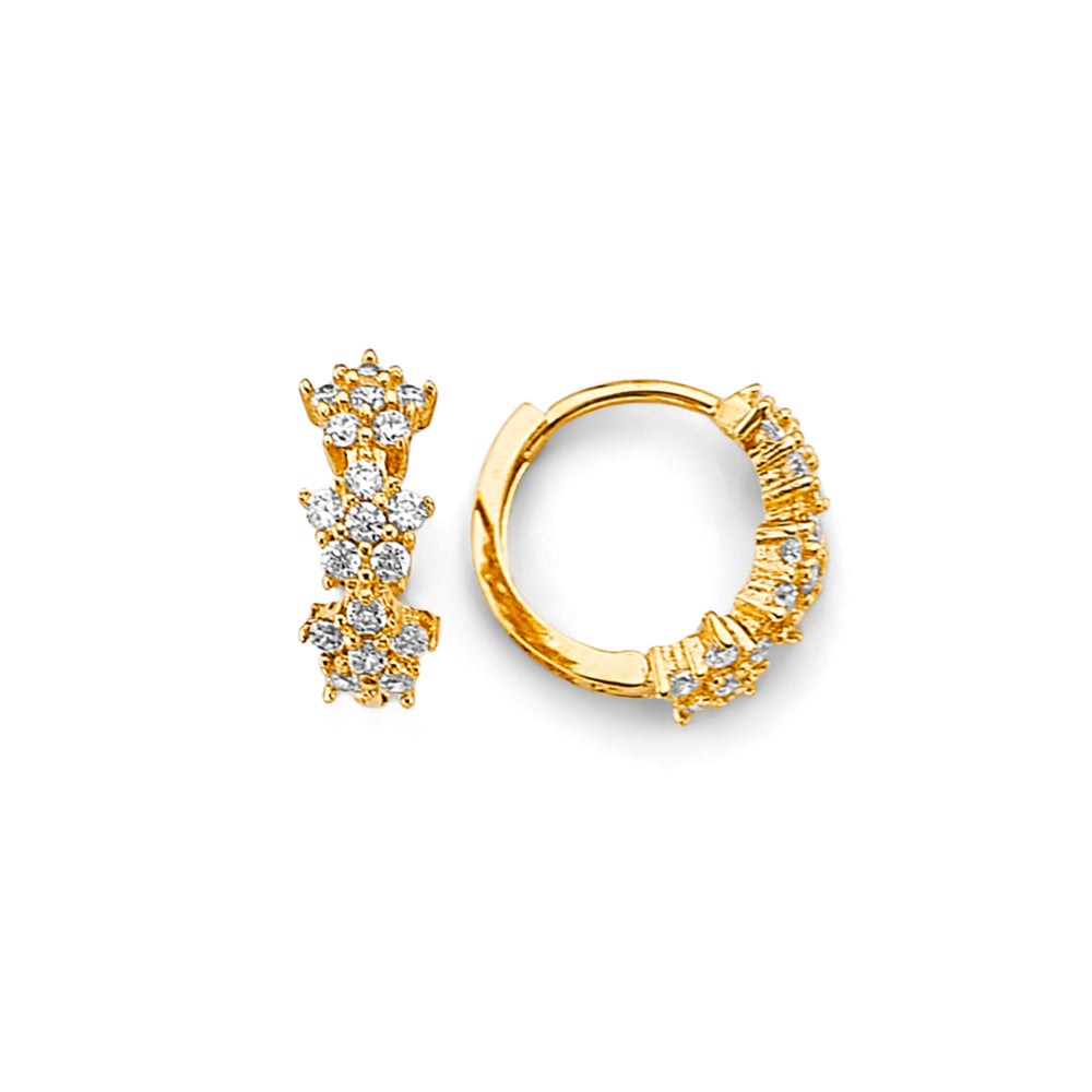 14K Yellow Gold Huggies Earring - ER1844