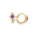 14K Yellow Gold Huggies Earring - ER1846