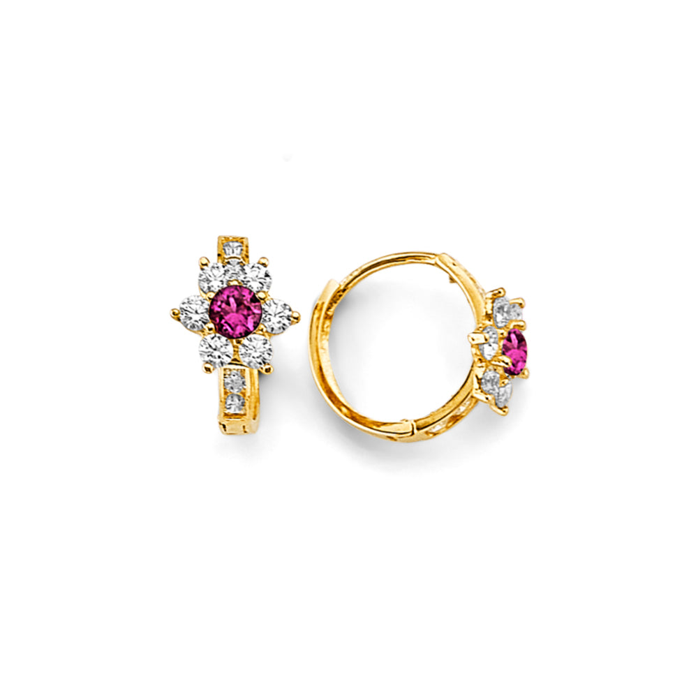 14K Yellow Gold Huggies Earring - ER1846