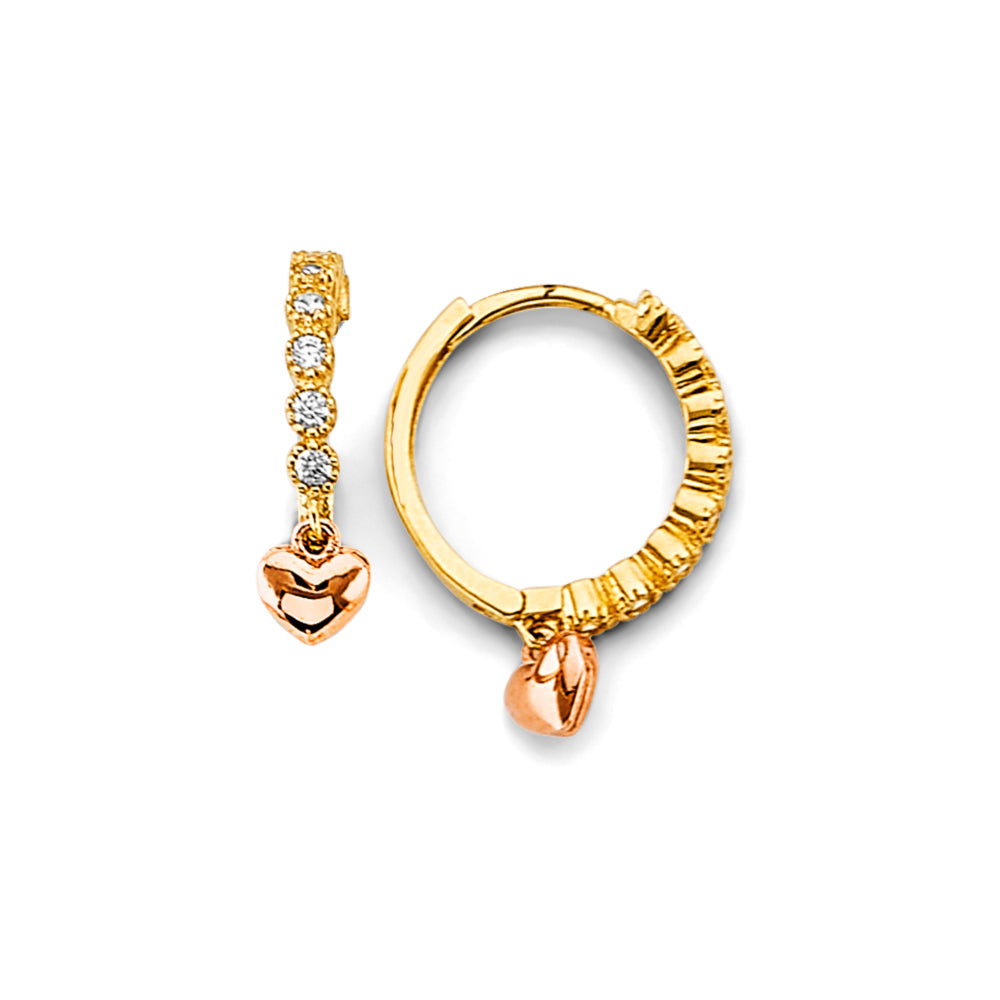 14K Yellow Gold Huggies Earring - ER1849